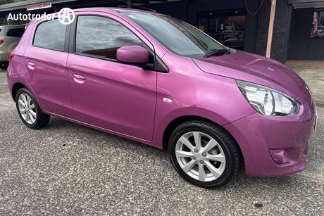 Pink 2013 Mitsubishi Mirage Hatchback Ls