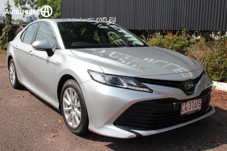 Silver 2020 Toyota Camry Sedan Ascent Hybrid