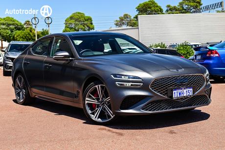 Grey 2023 Genesis G70 Sedan 3.3T Sport Lux