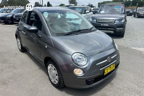 Grey 2013 Fiat 500 Hatchback Rock Star