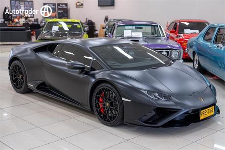 Black 2021 Lamborghini Huracan Coupe Evo Rwd
