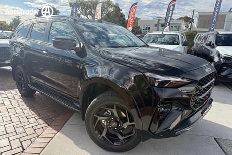 Black 2025 Isuzu MU-X Wagon X-Terrain (4X4)