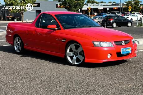 Red 2005 Holden UTE Ute Tray SS R