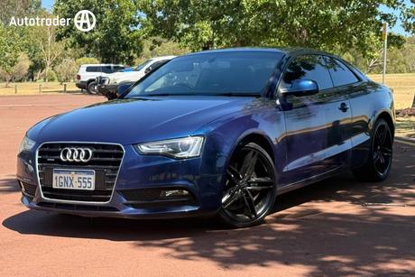 Blue 2014 Audi A5 Coupe 2.0 Tfsi Quattro