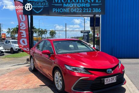 Red 2022 Toyota Camry Sedan Ascent Hybrid