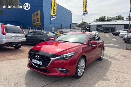 Red 2016 Mazda 3 Sedan Sp25 Gt
