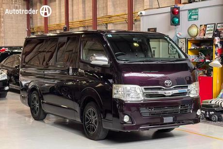 Purple 2013 Toyota Hiace Regius Commercial