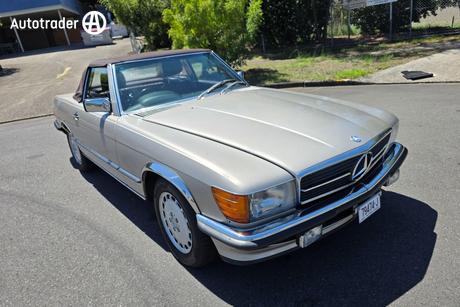 Beige 1987 Mercedes-Benz 560SL OtherCar R107 CONVERTIBLE 2DR AUTO 4SP 5.6I