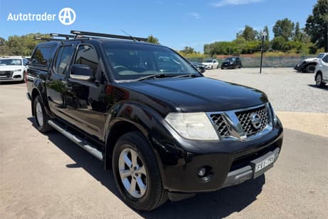 Black 2012 Nissan Navara Dual Cab Pick-up St (4X4)