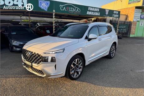 White 2021 Hyundai Santa FE Wagon Highlander Crdi (Awd)
