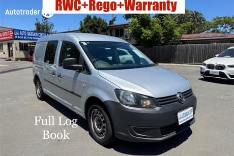 White 2014 Volkswagen Caddy Van Maxi Crewvan Tdi250
