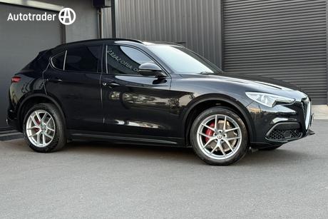 Black 2018 Alfa Romeo Stelvio Wagon