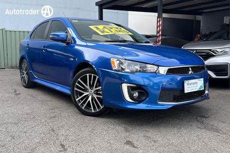 Blue 2015 Mitsubishi Lancer Hatchback Gsr Sportback