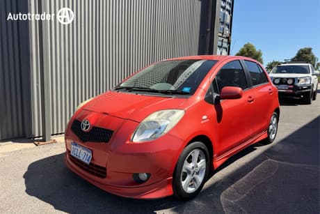 Orange 2007 Toyota Yaris Hatchback Yrx