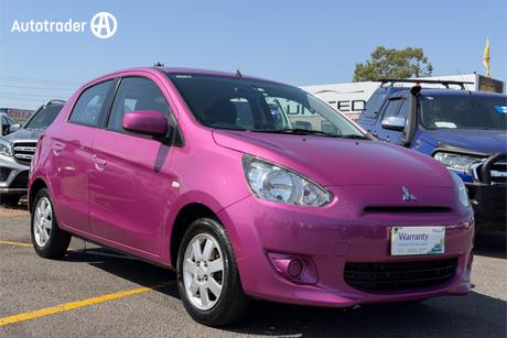 Pink 2013 Mitsubishi Mirage Hatchback Es