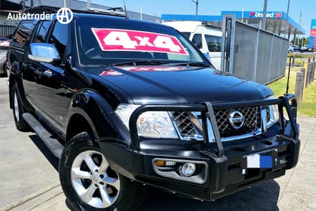 Black 2014 Nissan Navara Dual Cab Utility St-X 550 (4X4)