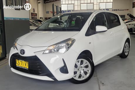 White 2019 Toyota Yaris Hatchback Ascent