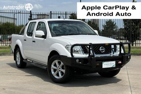 White 2014 Nissan Navara Ute Tray ST