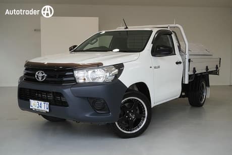 White 2016 Toyota Hilux Cab Chassis Workmate