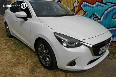 White 2017 Mazda 2 Sedan Gt