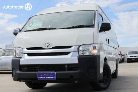 White 2015 Toyota HiAce Bus Commuter