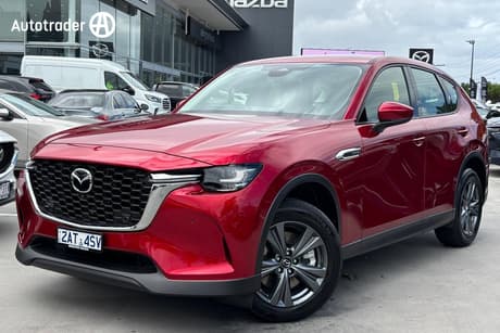 Red 2025 Mazda CX-60 Wagon G40E Evolve Hybrid