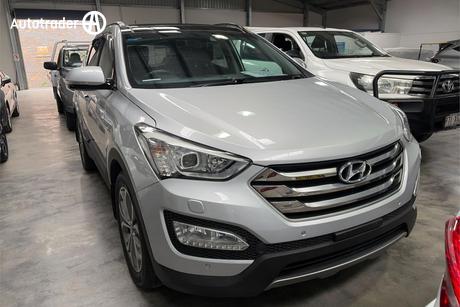 Silver 2014 Hyundai Santa FE Wagon Highlander Crdi (4X4)