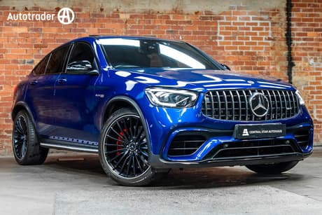 Blue 2020 Mercedes-Benz GLC63 Coupe S 4Matic+