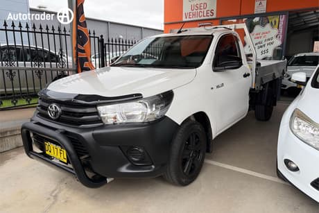 White 2017 Toyota Hilux Cab Chassis Workmate