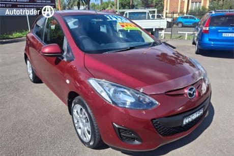 Red 2012 Mazda 2 Hatchback Neo