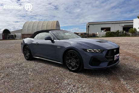 Blue 2025 Ford Mustang Convertible Gt 5.0 V8