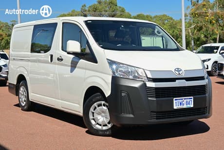 White 2021 Toyota HiAce Van Lwb (4 Door Option)
