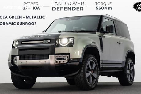 Green 2021 Land Rover Defender Wagon 90 P400 X (294Kw)