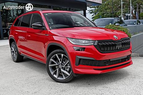 Red 2024 Skoda Kodiaq Wagon Sportline (4X4) 132Tsi