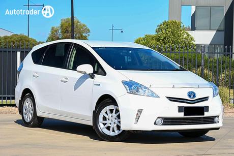 White 2012 Toyota Prius V Wagon Hybrid