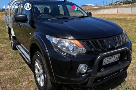 Black 2016 Mitsubishi Triton Dual Cab Utility Glx Plus (4X4)