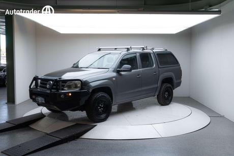 Grey 2015 Volkswagen Amarok Dual Cab Utility Tdi400 Trendline (4X4)