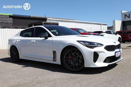 White 2021 Kia Stinger Sedan Gt (Black Leather)