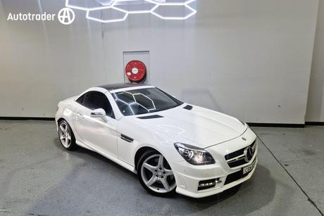 White 2014 Mercedes-Benz SLK-Class Convertible 250 R172 MY14