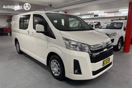 White 2021 Toyota HiAce Crew Van Lwb (5 Seats)