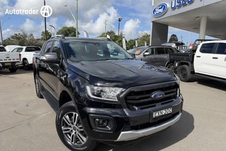 Black 2021 Ford Ranger Double Cab Pick Up Wildtrak X 2.0 (4X4)