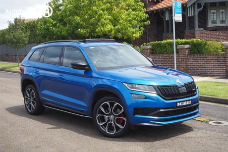 Blue 2020 Skoda Kodiaq Wagon 176 Tdi Rs (4X4)