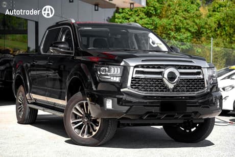 Black 2025 GWM Cannon Dual Cab Utility Ultra (4X4)