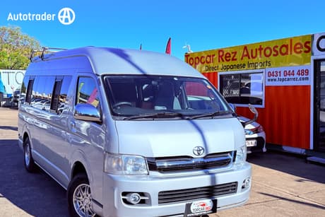Silver 2006 Toyota HiAce Camper Van Camping
