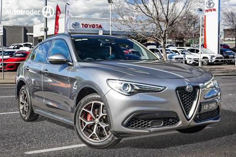 Grey 2019 Alfa Romeo Stelvio Wagon