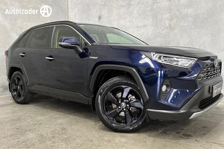 Blue 2020 Toyota RAV4 Wagon Cruiser (2Wd) Hybrid