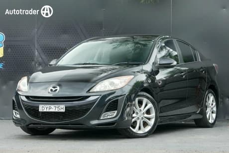 Black 2009 Mazda 3 Sedan Sp25