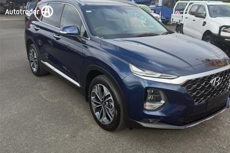 Blue 2019 Hyundai Santa FE Wagon Highlander Crdi Burg (Awd)