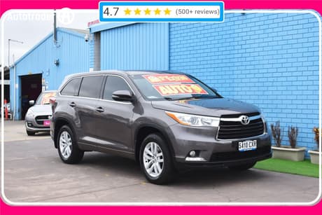 Grey 2015 Toyota Kluger Wagon Gx (4X2)