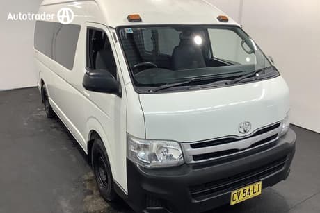 White 2011 Toyota HiAce Bus Commuter